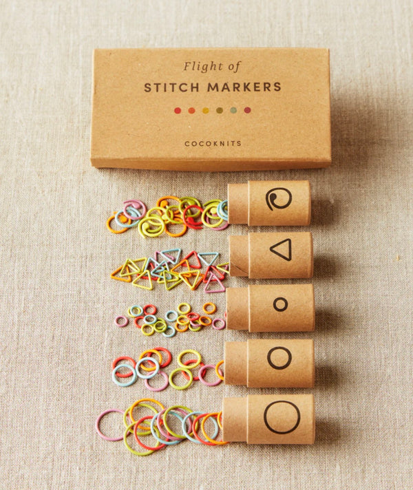 Marqueurs - flight of stitch markers - Cocoknits