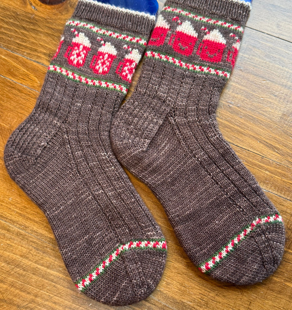 CUP OF HOT COCOA SOCKS -CHAUSSETTES-