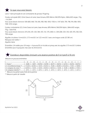 Ensemble patron Myofibrille Tee